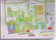 Map Of PE,PC,PA,PF Block of BPTP Parklands